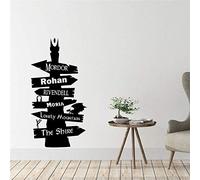 Seigneur Des Anneaux Vinyle Stickers Muraux Autocollants Muraux En Vinyle Art Décor Décor À La Maison Amovible Pépinière Enfants Chambre Mur Autocollant 58X110 Cm
