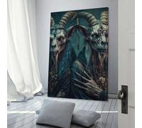 Seigneur des Ténèbres 8 œuvres d'art pour murs de maison, décoration de salle de bain rustique, art mural gris 24 x 36 pouces (60 x 90 cm)