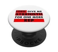 Seigneur, Donne-Moi de la Force pour Un Amateur de Gym chrétien de Plus PopSockets PopGrip Adhésif