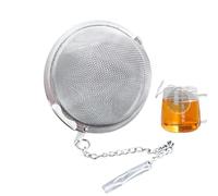 SEIGNEUR DU THÉ BALLON | Boule de thé en maille avec chaîne | thé en acier inoxydable, filtres à thé avec chaîne, filtres de culture pour infuseur de thé à thé, filtre à thé
