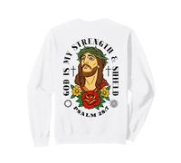Seigneur est Mon Bouclier - Verset biblique psaume - Jésus Christ de Retour Sweatshirt