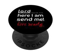 Seigneur, me Voici, envoie-Moi Ésaïe 6:8 PopSockets PopGrip Adhésif