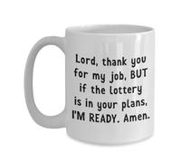 Seigneur, Merci Pour Mon Travail Tasse À Café Impression Tasses Céramique Tasse 330Ml Pour Thé Femme Collègue