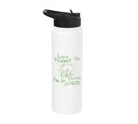 Seigneur, protège-moi pendant que je suis dans ces rues (proverbe chrétien) Stainless Steel Insulated Water Bottle