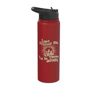 Seigneur, protège-moi pendant que je suis dans ces rues (proverbe chrétien) Stainless Steel Insulated Water Bottle