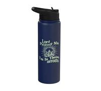 Seigneur, protège-moi pendant que je suis dans ces rues (proverbe chrétien) Stainless Steel Insulated Water Bottle