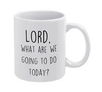 Seigneur, Que Allons-Nous Faire Aujourd'Hui ? Tasse Avec Poignée Tasses Céramique Tasse À Café 330Ml Pour Petit Déjeuner Lait Thé