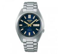 Seiko 5 Montre Sport Automatique, Cadran Bleu, Boîtier Rond, Affichage Date et Jour, SRPL55K1