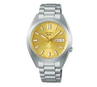 Seiko 5 Sport Automatique SRPL59K1, cadran jaune, boîtier rond en acier, avec date et jour