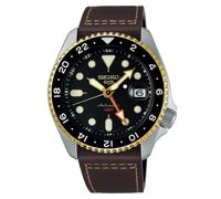 SEIKO 5 Sport GMT SSK036 montre automatique homme bracelet en cuir
