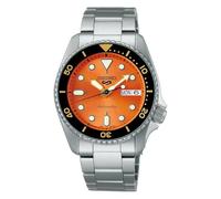 SEIKO 5 Sports skx ‘midi’ 38mm Orange | Bracelet en Acier Inoxydable SRPK35K1