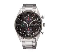 Montre pour homme Seiko Conceptual Solar Quartz cadran noir acier SSC803P1