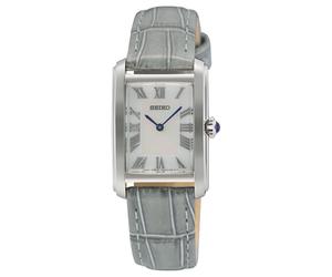 Seiko Caprice Classique (22,2 Mm) Cadran Nacre / Bracelet Cuir Gris SWR099P1