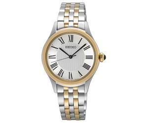 Seiko Caprice Quartz (29,6 Mm) Cadran Blanc / Bracelet En Acier SUR612P1 Montre