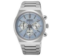 Seiko Chronographe Essential Time (40 Mm) Cadran Bleu Ciel / Bracelet En