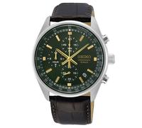 Seiko Chronographe Montre Pour Homme Avec Bracelet En Cuir Chrono SSB385P1