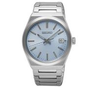 Seiko Essential Time (38,9 Mm) Cadran Bleu Ciel / Bracelet En Acier SUR599P1