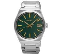 Seiko Essential Time (38,9 Mm) Cadran Vert Forêt / Bracelet En Acier SUR601P1