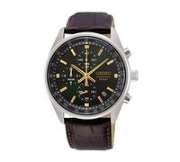 Seiko Homme Analogique Quartz Japonais Montre avec Bracelet en Cuir véritable SSB385P1