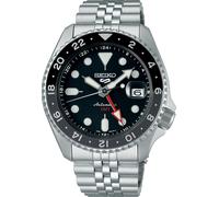 SEIKO Montre à affichage analogique noir / argent, Taille One Size