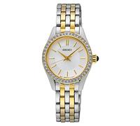 Seiko Montre analogique à Quartz pour Femme avec Bracelet en Acier Inoxydable SUR540P1, Argenté/doré., Bracelet