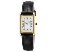 Seiko Montre Classique (19,6 Mm) Cadran Blanc / Bracelet En Cuir Noir SWR108P1