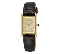 Seiko Montre Classique (19,6 Mm), Cadran Champagne / Bracelet En Cuir SWR110P1