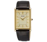 Seiko Montre Classique (27,2 Mm) Cadran Champagne / Bracelet En Cuir SWR106P1