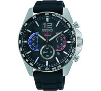 Seiko Hommes Analogique Quartz Montre avec Bracelet en Silicone SSB347P1