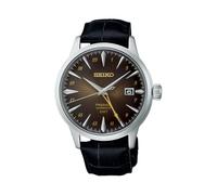 Montre - SEIKO - Presage Cocktail GMT - Cuir Marron - Automatique - Verre Saphir