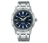 Seiko Presage Style 60's automatic men's watch blue background SRPL07J1 steel case and bracelet