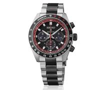 Seiko Prospex Speedtimer Datsun SSC957P1, chronographe limité, cadran noir avec détails rouges, boîtier rond