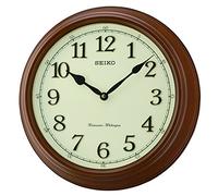 Seiko QXD214B Westminster/Whittington Horloge Murale à Double Carillon Marron