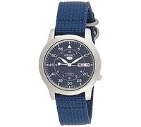 Seiko - SNK807K2 - 5 Gent - Montre Homme - Automatique Analogique - Cadran Bleu - Bracelet Tissu Bleu