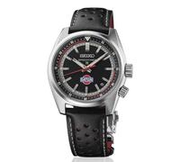 Seiko Speedtimer Automatique Limited datsun, Boîtier 39,5 mm, Cadran Noir, Bracelet en Cuir, Étanche 100 m, SPB517J1