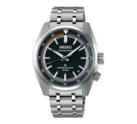 Seiko Speedtimer Automatique, Montre pour homme, cadran noir, boîtier rond, bracelet en acier