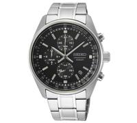 SEIKO Sport Chrono SSB379P1 cadran noir montre quartz bracelet acier