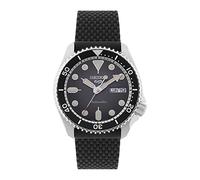 Seiko SRPD73K2 Montre analogique Automatique avec Bracelet en Silicone pour Homme, Noir, Sangle