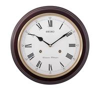 Seiko Station Clock QXH202B RRP Sonnerie Westminster, Interrupteur on/Off, encadrement Bois d'aulne 31.4 x 31.4 x 6.1 cm