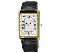 SEIKO SWR104P1 montre rectangulaire pour homme quartz cuir