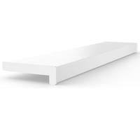 Seiletech.de Appui de fenêtre en PVC | 15 cm x 80 cm | Blanc | rebord | Pour l'intérieur | rebord | Intérieur | Vendu au mètre | Salon | Décoration | Plastique