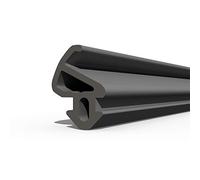 Seiletech.de Joint de fenêtre - S-900 - 10 m - LB PVC - Joint en caoutchouc - Noir - Joint profilé - Joint d'étanchéité en caoutchouc - Joints de fenêtre en plastique