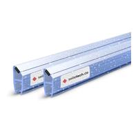 Seiletech.de Joint magnétique UM01 | 2 x 2 m | Joint de porte en verre de 4 mm, 5 mm, 6 mm | Transparent | Profil imperméable | Joint de douche | avec bord en caoutchouc