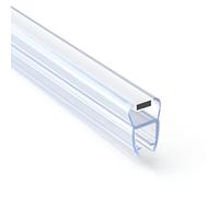 Seiletech.de Joint Magnétique UM03 | 2 M | Pour Porte en Verre de 4 Mm, 5 Mm, 6 Mm | Transparent | Profil Hydrofuge | Joint de Douche Avec Lèvre en Caoutchouc | Protection