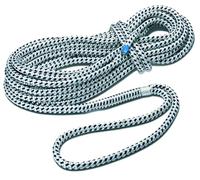 SEILFLECHTER - Amarre Taifun® | Amarre avec Oeil épissé et gréé de 40 cm en Blanc/Noir, Ø 14 mm, 6 m
