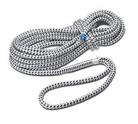 Seilflechter - Amarre Taifun® | Amarre avec Oeil épissé et gréé de 40 cm en Blanc/Noir, Ø 14 mm, 8 m