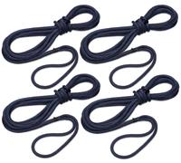 Seilflechter - Set de 4 amarres Taifun® | Amarres avec Oeillets épissés et gréés de 40 cm en Bleu Marine, Ø 12 mm, 2 x 10 m & 2 x 6 m