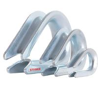 Seilwerk STANKE 100x Cosse-cœur galvanisé 4 mm cosse zingué pour les câbles d’acier, de treuil et cordes naturelles