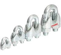 Seilwerk STANKE 100x Serre-Câble à Étrier Zingué Taille 10 Connecteur Galvanisé pour Câble d’Acier 10 mm