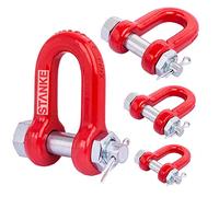 Seilwerk STANKE 1x Manille droite en acier allié avec boulon 8mm, manille de levage renforcée G8 classe 8
